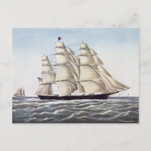 De Clipper verzendt "Flying Cloud" Briefkaart