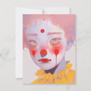 De clown briefkaart