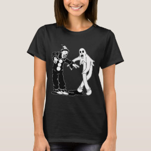 De clown en de geest dansen t-shirt