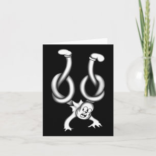 De clown-geest verdraaid  kaart