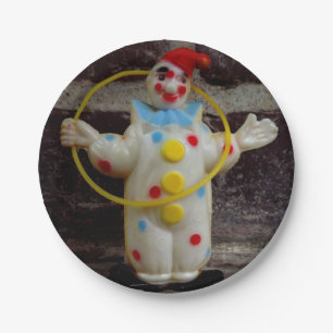 De clown papieren bordje