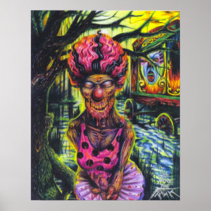 De clown - print