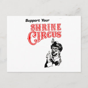 De Clown van het Circus van het heiligdom Briefkaart
