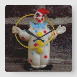 De Clown Vierkante Klok