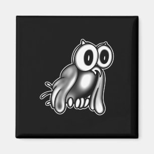 De Clown X Owl Ghost X Cartoon Magneet