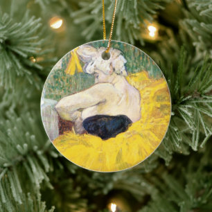 De Clownesse (Clown) Cha-U-Kao door Toulouse Lautr Keramisch Ornament