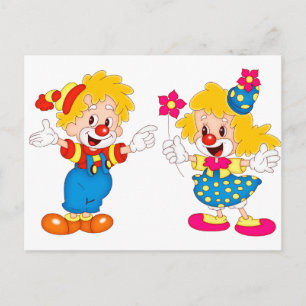 de clowns briefkaart