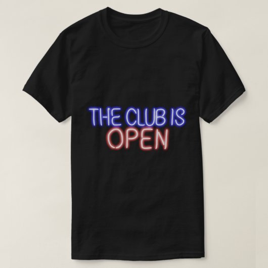 De club is open GBV T-shirt (Design voorkant)