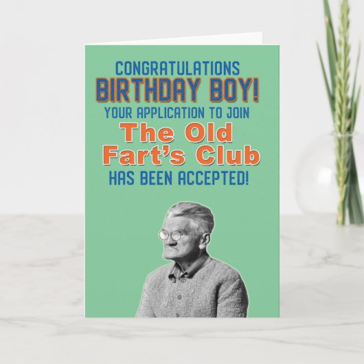 De club van de oude Fart Kaart (Voorkant)