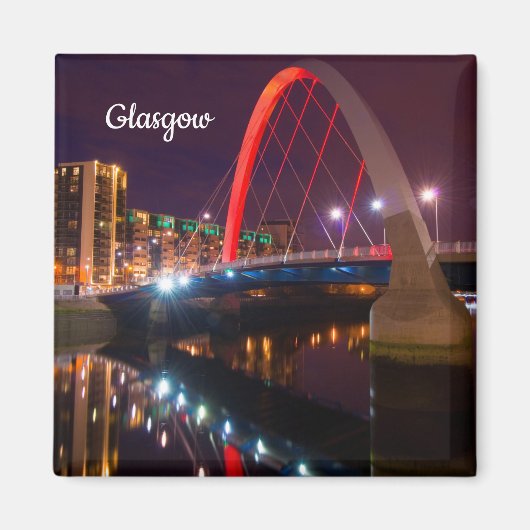De Clyde Arc, Glasgow, Schotland Magnet Magneet (Voorkant)