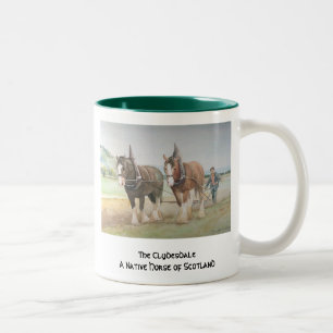 De Clydesdale Tweekleurige Koffiemok