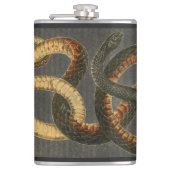 De Coachwhip Snake Flask Heupfles (Voorkant)
