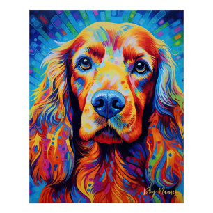 De Cocker Spaniel Dog 004 - Zetton Ziana Perfect Poster