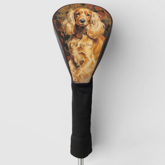 De Cocker Spaniël Hond 002 - Odessa Leyendecker Golfheadcover (Voorkant)