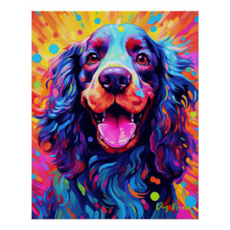 De Cocker Spaniël Hond 002 - Zetton Ziana Perfect Poster