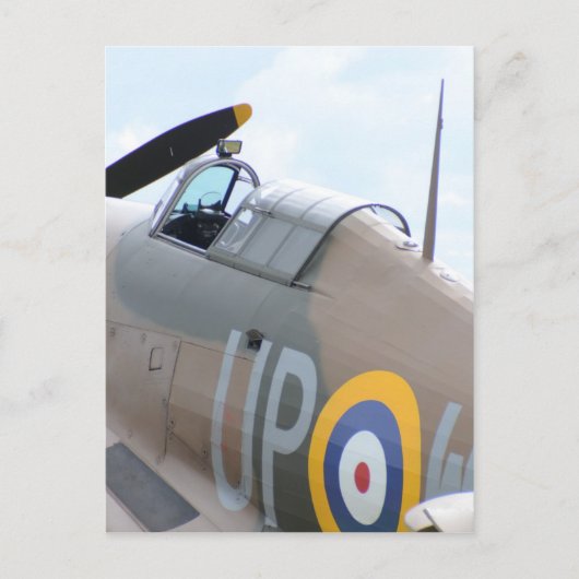 De Cockpit van de Orkaan van de venter Briefkaart (Voorkant)