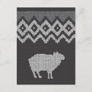 de code schapen - IJsland Briefkaart