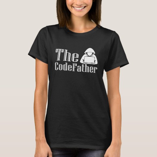De Code vader Computer Coder Pap Programmer T-shirt (Voorkant)