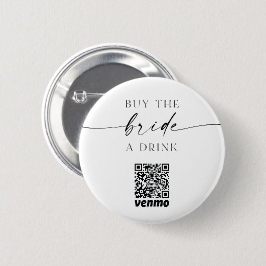 De code van Bachelorette QR koopt Bride een Button (Voorkant /achterkant)