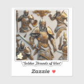 "De code van de krijger" Sticker (Vel)