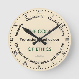 De "code van Ethiek - 5 Fundamentele Principes " Ronde Klok