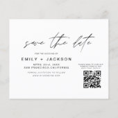 De Code van het budget QR - sparen de Datum Modern Flyer (Achterkant)