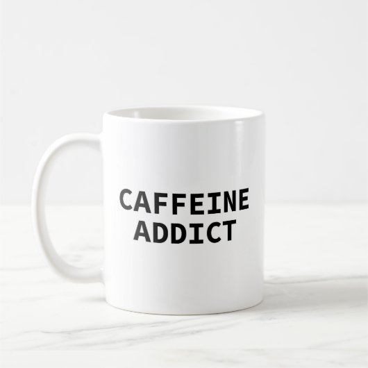 De "Coffee Addict" Mok (Links)