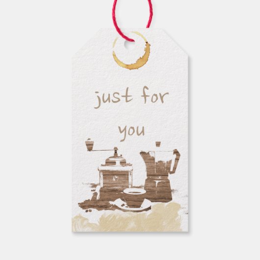 De Coffee-Lover's Gift Labels Cadeaulabel (Achterkant)