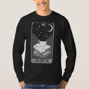 De Coffee Tarot Kaart Caffeine Coffee Fortune Tel. T-shirt