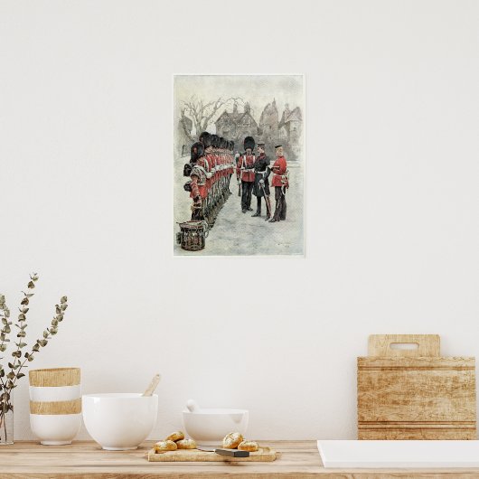 De Coldstream Guards in de Tower Poster (Keuken)