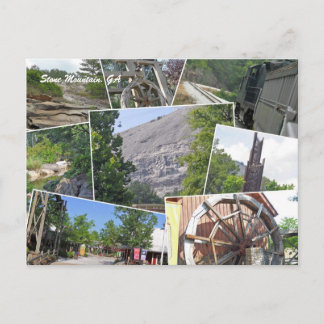 De Collage van de Berg van de steen, de Berg van Briefkaart