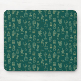 De Collage van de Cactus van de Tekening van de Muismat