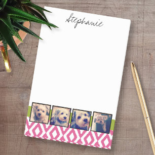 De Collage van de Foto van Instagram met hete roze Post-it® Notes