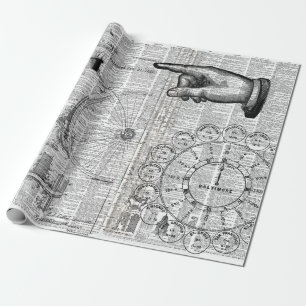 De Collage van efemere verschijnselen Cadeaupapier