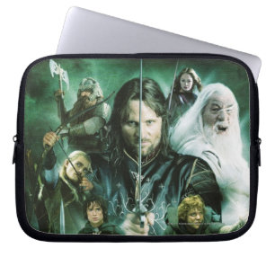 De Collage van het karakter Laptop Sleeve