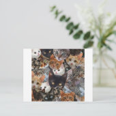 De Collage van het kat Briefkaart (Staand voorkant)