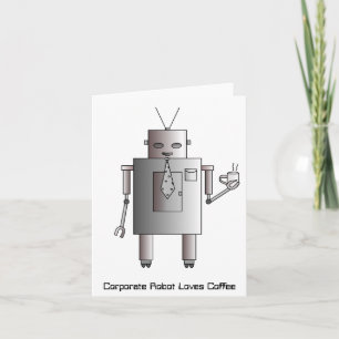 De collectieve Koffie van de Liefdes van de Robot, Feestdagen Kaart