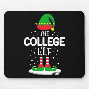 De College Elf Christmas Family Matching Outfit X Muismat