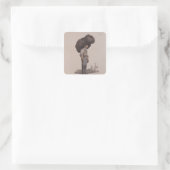 De Collier Vierkante Sticker (Tas)