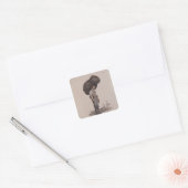 De Collier Vierkante Sticker (Envelop)