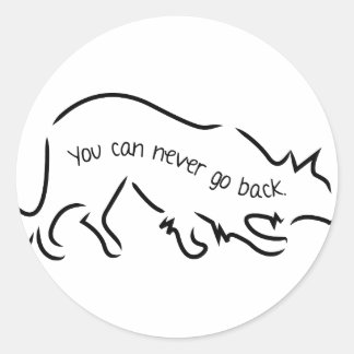 De Collies van de grens - u kunt nooit terug Ronde Sticker