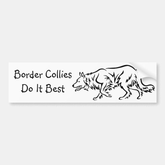 De Collies van de grensDoe het best Bumpersticker (Voorkant)