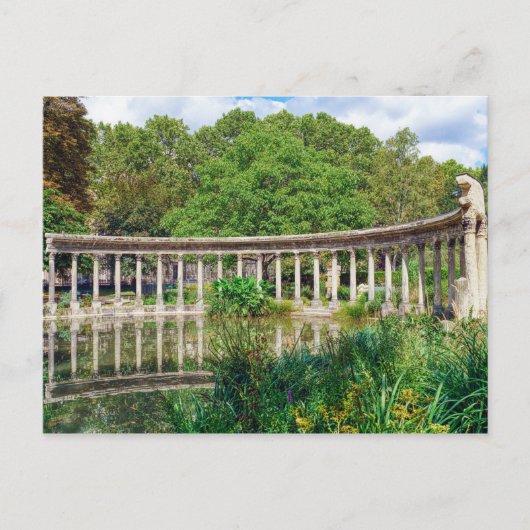 De colonnade in het Parc Monceau - Parijs, Frankri Briefkaart (Voorkant)