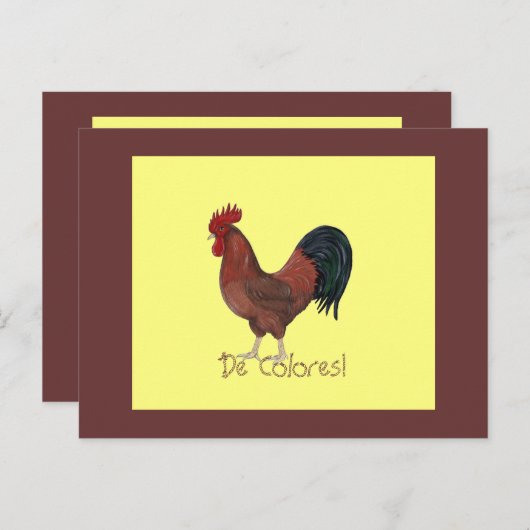 De Colores ! Carte postale (Devant / Derrière)