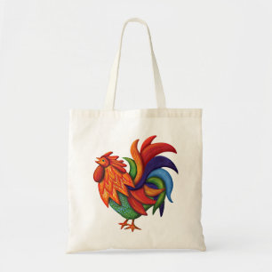 De Colores Rooster Gallo Canvas tas