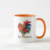 De Colores Rooster Gallo tasse de sonnerie de 11