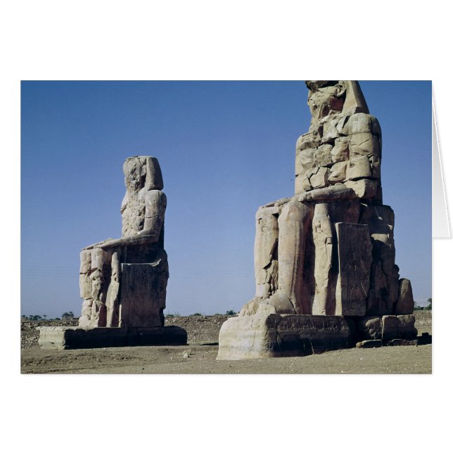 De Colossi van Memnon, beelden van Amenhotep (Voorkant Horizontaal)