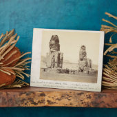 De Colossi van Memnon, beelden van Amenhotep III, Fotoplaat (Zijkant)