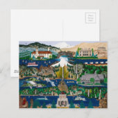 De Columbia River Gorge vieren Briefkaart (Voorkant / Achterkant)