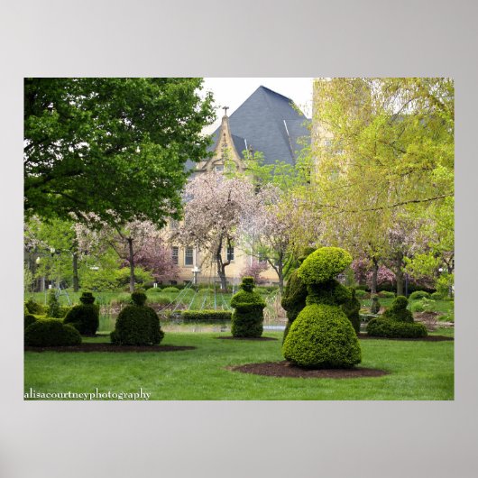 De Columbus Topiary Garden Poster (Voorkant)
